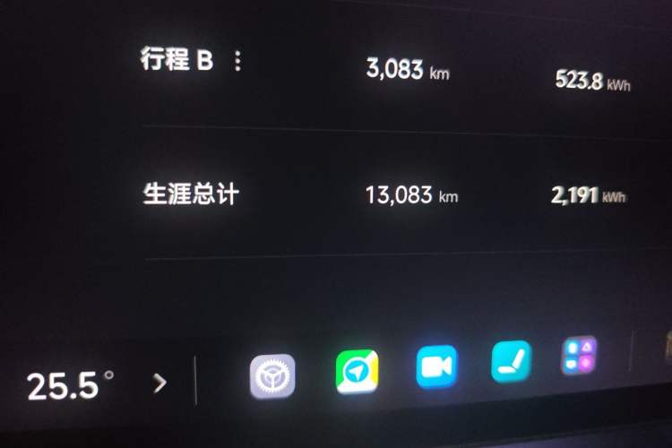 Used Xiaomi Auto YU7 2025 Ultra-Long Range Rear-Wheel Drive Version Odometer Close Up