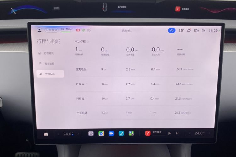 Used Xiaomi Auto YU7 2025 Ultra-Long Range Rear-Wheel Drive Version Odometer Close Up