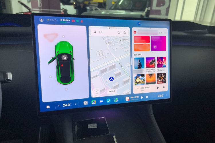 Used Xiaomi Auto YU7 2025 Ultra-Long Range Rear-Wheel Drive Version Audio And AC Panel