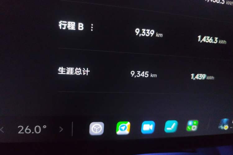 Used Xiaomi Auto YU7 2025 Ultra-Long Range Rear-Wheel Drive Version Odometer Close Up