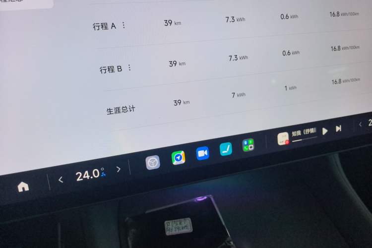 Used Xiaomi Auto YU7 2025 Ultra-Long Range Rear-Wheel Drive Version Odometer Close Up