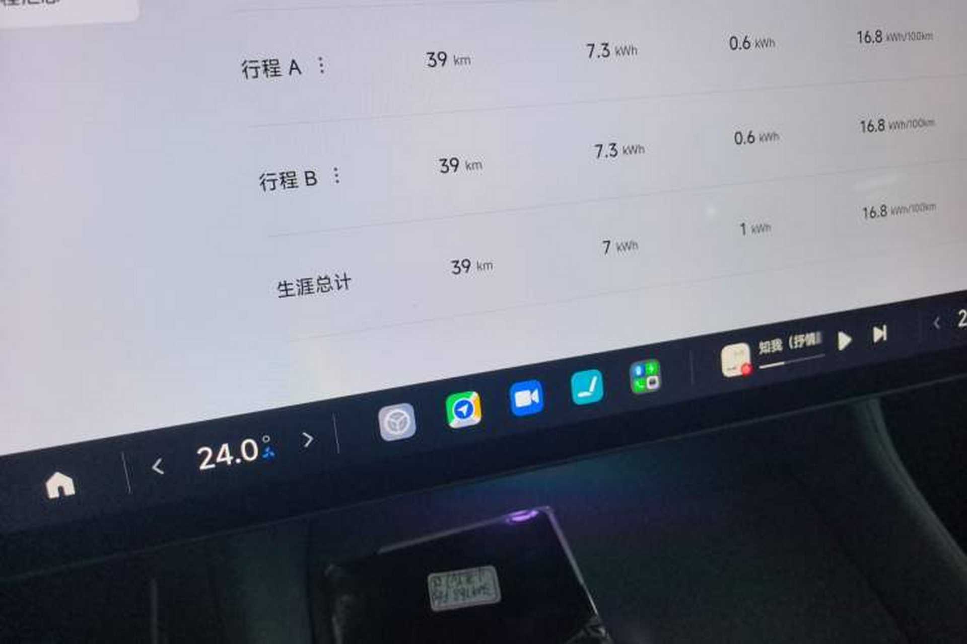 Used Xiaomi Auto YU7 2025 Ultra-Long Range Rear-Wheel Drive Version Odometer Close Up