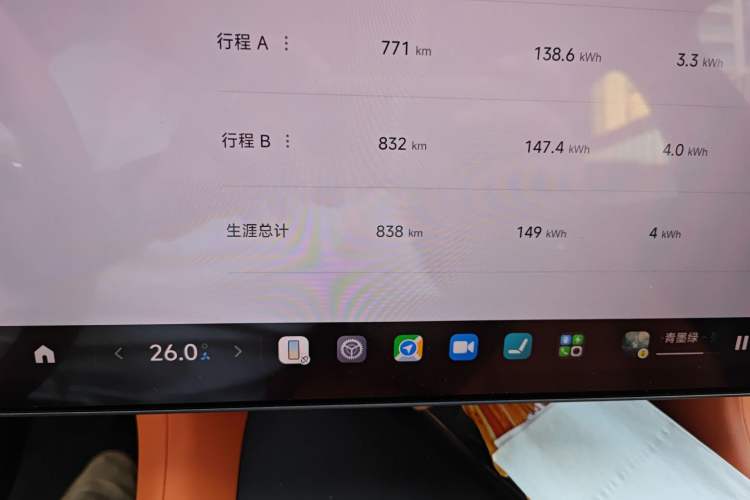 Used Xiaomi Auto YU7 2025 Ultra-Long Range Rear-Wheel Drive Version Odometer Close Up