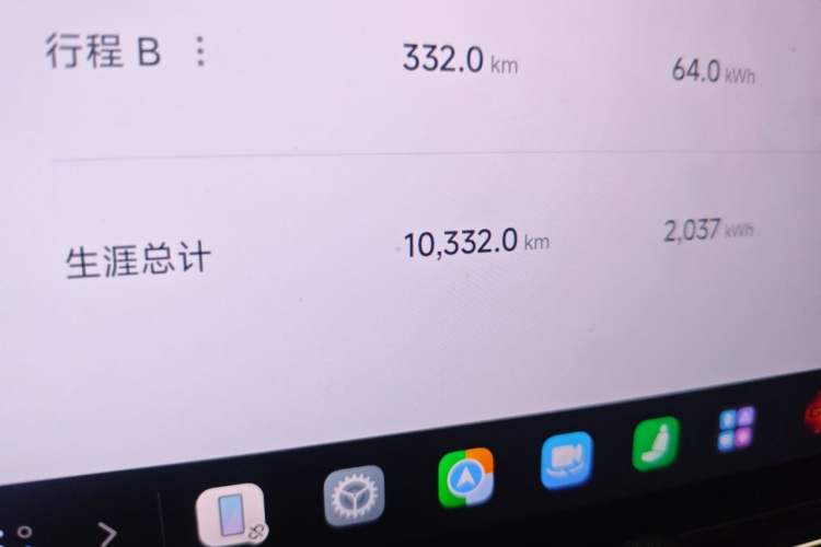 Used Xiaomi Auto YU7 2025 Ultra-Long Range High-Performance All-Wheel-Drive Max Edition Odometer Close Up