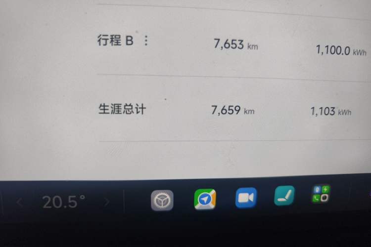 Used Xiaomi Auto YU7 2025 Ultra-Long Range Rear-Wheel Drive Version Odometer Close Up