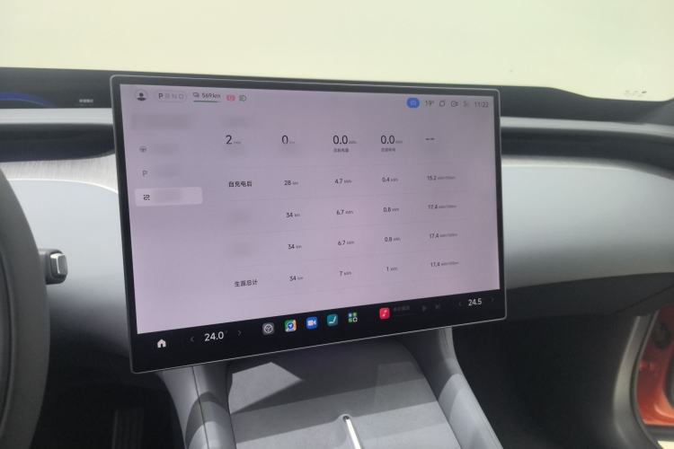 Used Xiaomi Auto YU7 2025 Ultra-Long Range Rear-Wheel Drive Version Audio And AC Panel