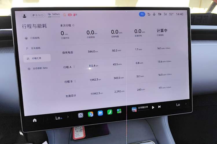 Used Xiaomi Auto YU7 2025 Ultra-Long Range Rear-Wheel Drive Version Audio And AC Panel