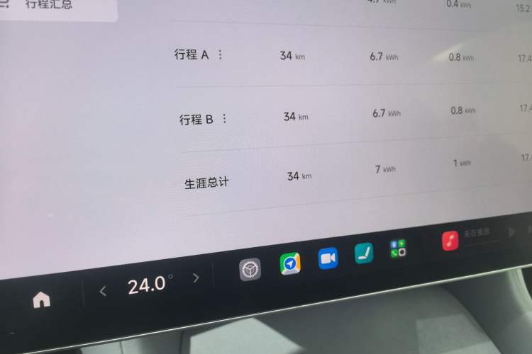 Used Xiaomi Auto YU7 2025 Ultra-Long Range Rear-Wheel Drive Version Odometer Close Up
