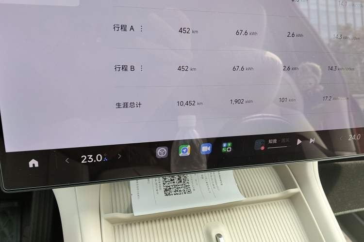 Used Xiaomi Auto YU7 2025 Ultra-Long Range Rear-Wheel Drive Version Odometer Close Up