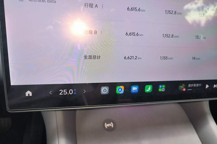 Used Xiaomi Auto YU7 2025 Ultra-Long Range High-Performance All-Wheel-Drive Max Edition Odometer Close Up