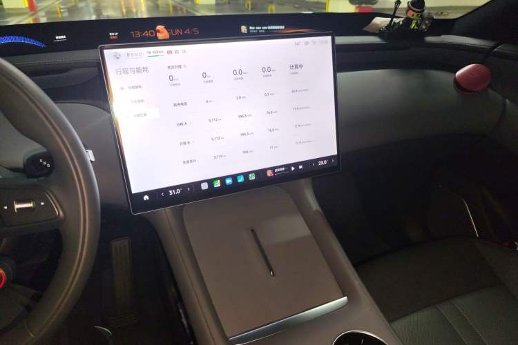 Used Xiaomi Auto YU7 2025 Ultra-Long Range Rear-Wheel Drive Version Audio And AC Panel