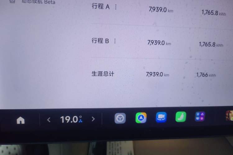 Used Xiaomi Auto YU7 2025 Ultra-Long Range High-Performance All-Wheel-Drive Max Edition Odometer Close Up