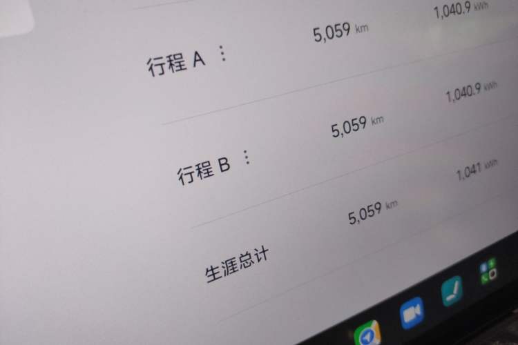 Used Xiaomi Auto YU7 2025 Ultra-Long Range High-Performance All-Wheel-Drive Max Edition Odometer Close Up