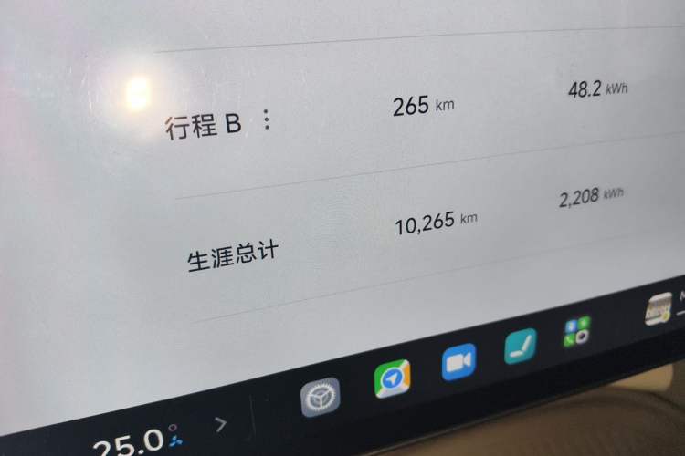 Used Xiaomi Auto YU7 2025 Ultra-Long Range High-Performance All-Wheel-Drive Max Edition Odometer Close Up