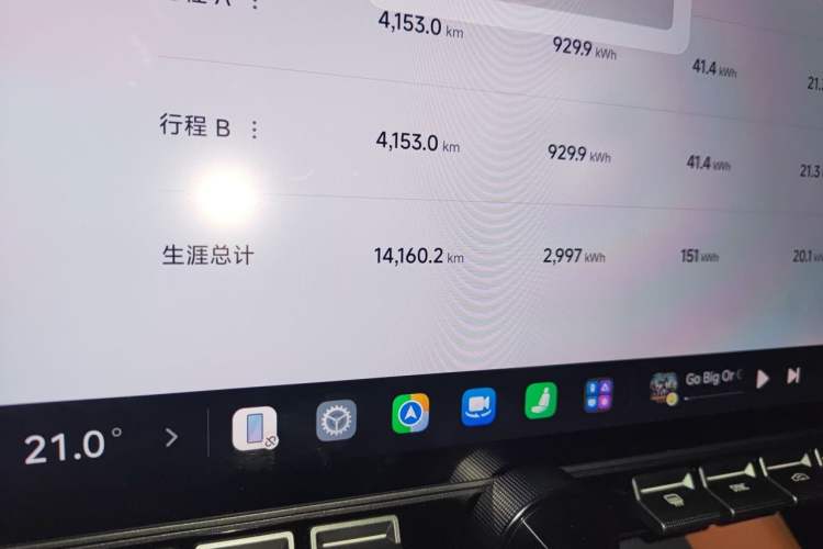 Used Xiaomi Auto YU7 2025 Ultra-Long Range High-Performance All-Wheel-Drive Max Edition Odometer Close Up