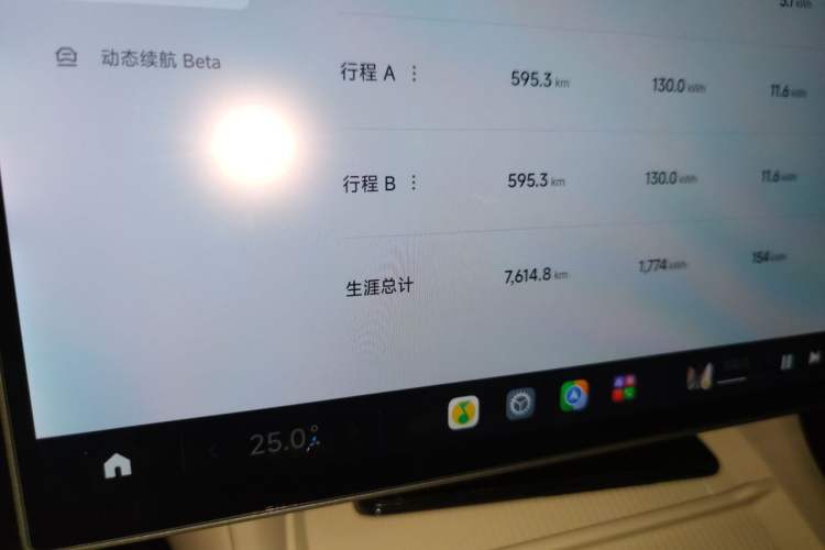 Used Xiaomi Auto YU7 2025 Ultra-Long Range High-Performance All-Wheel-Drive Max Edition Odometer Close Up