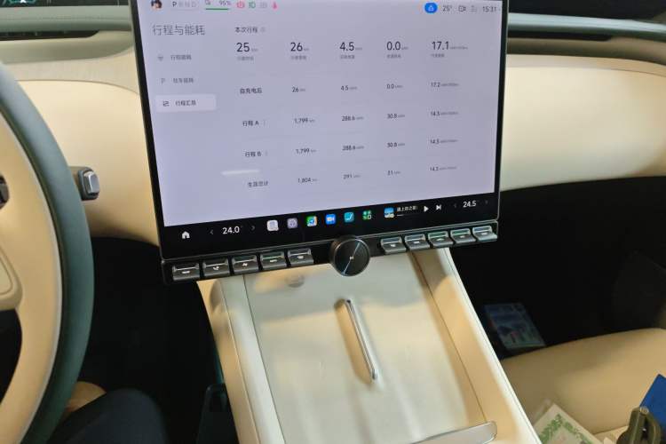 Used Xiaomi Auto YU7 2025 Ultra-Long Range Rear-Wheel Drive Version Audio And AC Panel