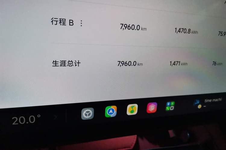 Used Xiaomi Auto YU7 2025 Ultra-Long Range High-Performance All-Wheel-Drive Max Edition Odometer Close Up