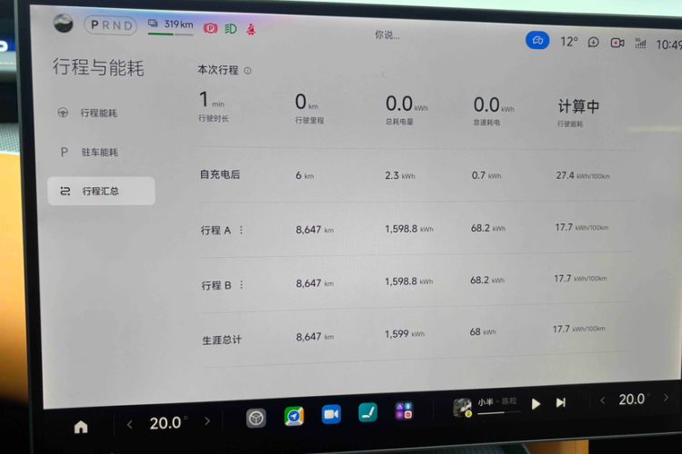 Used Xiaomi Auto YU7 2025 Ultra-Long Range High-Performance All-Wheel-Drive Max Edition Odometer Close Up
