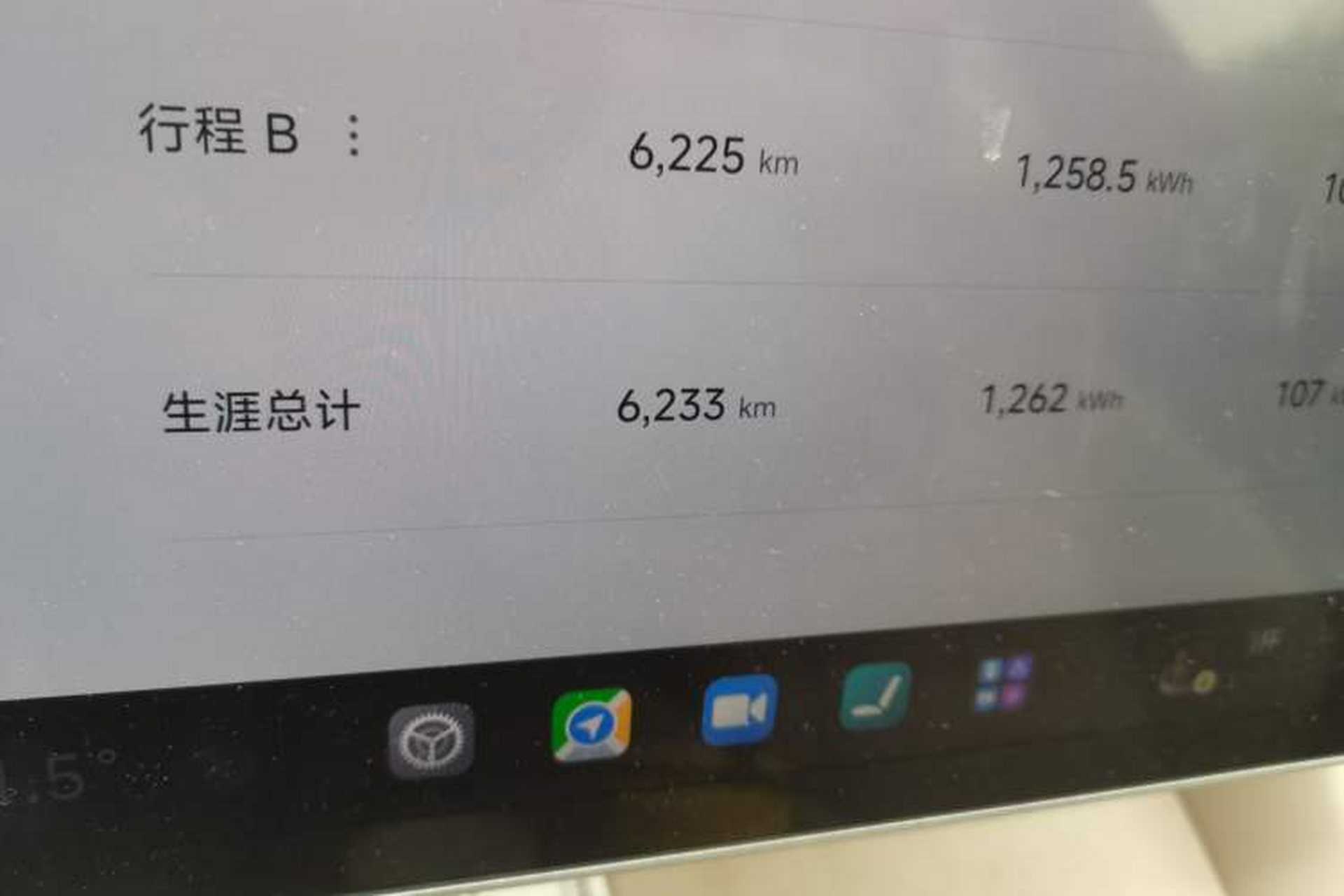 Used Xiaomi Auto YU7 2025 Ultra-Long Range All-Wheel Drive Pro Version Odometer Close Up