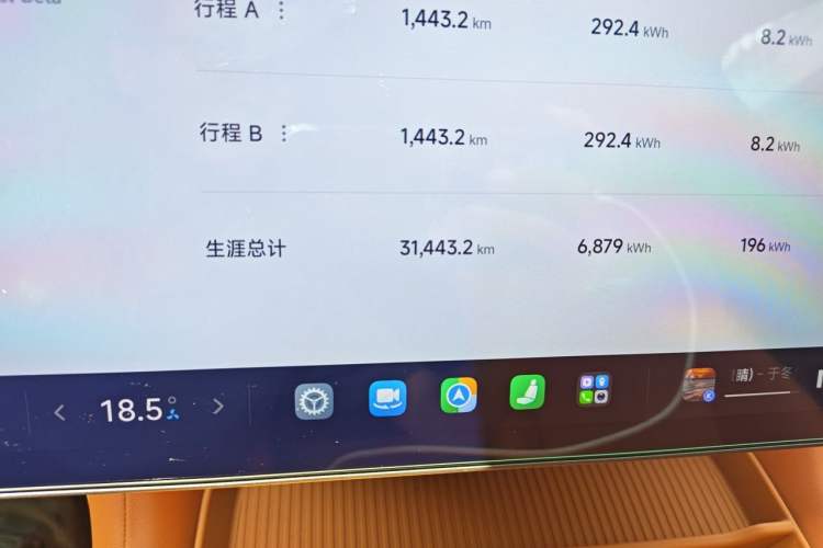 Used Xiaomi Auto YU7 2025 Ultra-Long Range High-Performance All-Wheel-Drive Max Edition Odometer Close Up