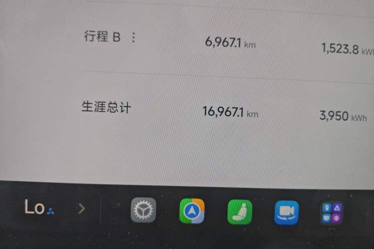 Used Xiaomi Auto YU7 2025 Ultra-Long Range High-Performance All-Wheel-Drive Max Edition Odometer Close Up