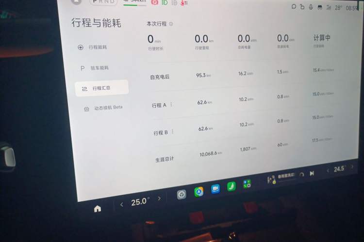 Used Xiaomi Auto YU7 2025 Ultra-Long Range High-Performance All-Wheel-Drive Max Edition Odometer Close Up