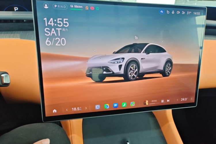Used Xiaomi Auto YU7 2025 Ultra-Long Range Rear-Wheel Drive Version Audio And AC Panel