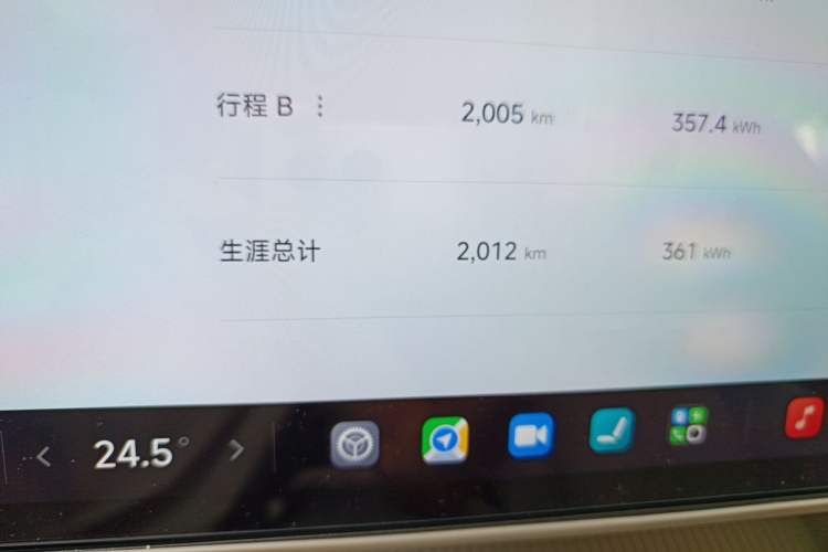 Used Xiaomi Auto YU7 2025 Ultra-Long Range Rear-Wheel Drive Version Odometer Close Up