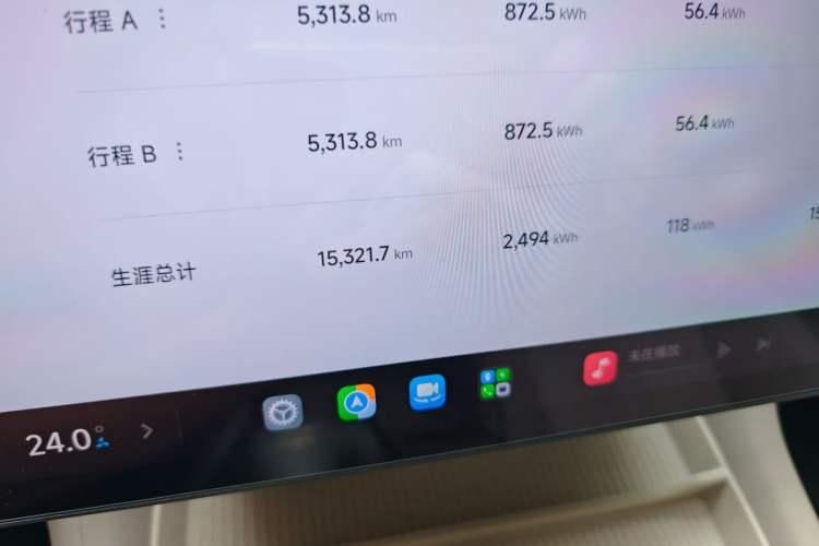 Used Xiaomi Auto YU7 2025 Ultra-Long Range Rear-Wheel Drive Version Odometer Close Up