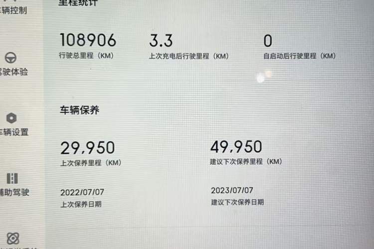 Used XPeng G3 2019 Smart Edition Odometer Close Up