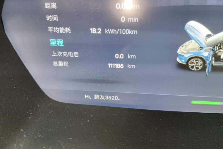 Used XPeng G3 2019 Deluxe Edition Odometer Close Up