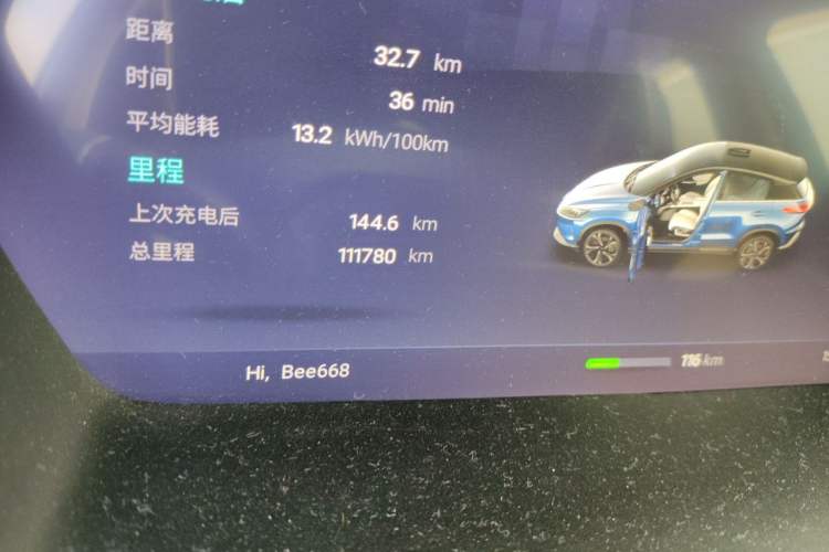 Used XPeng G3 2019 Deluxe Edition Odometer Close Up
