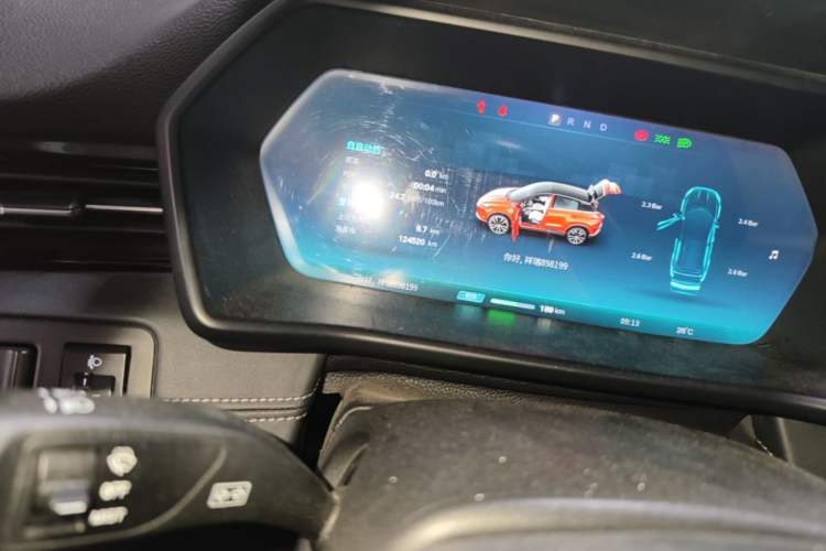 Used XPeng G3 2019 Deluxe Edition Odometer Close Up