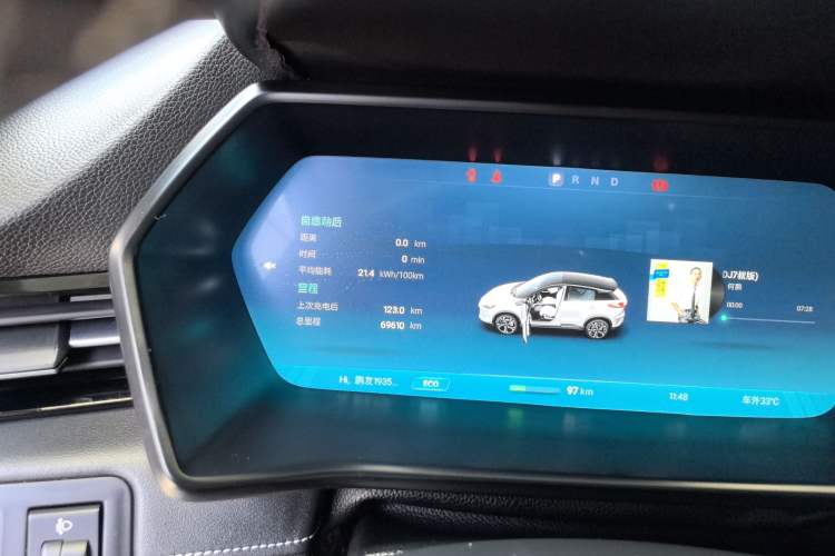 Used XPeng G3 2019 Enjoy Edition Odometer Close Up