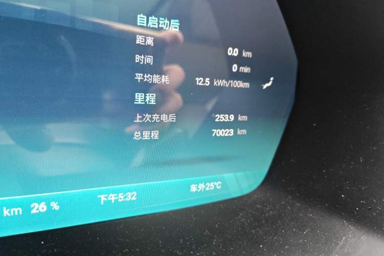 Used XPeng G3 2020 520i Luxury Edition Odometer Close Up