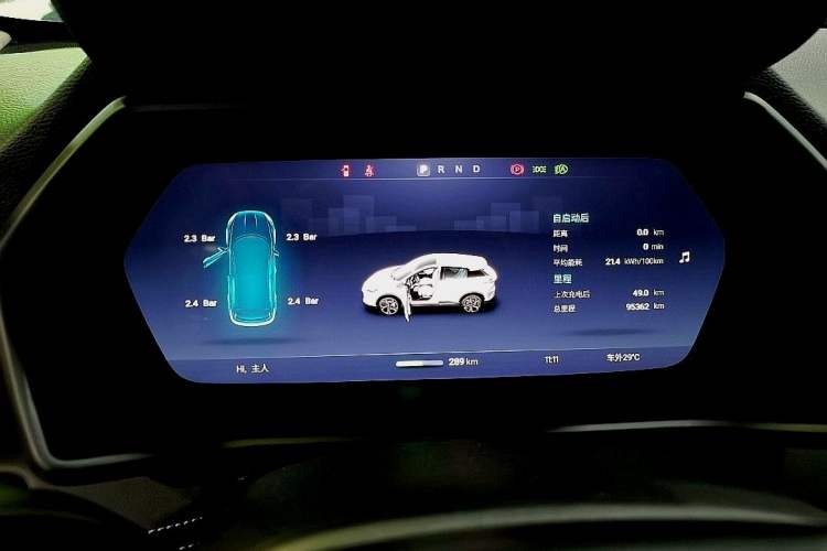 Used XPeng G3 2020 520 Smart Edition Odometer Close Up