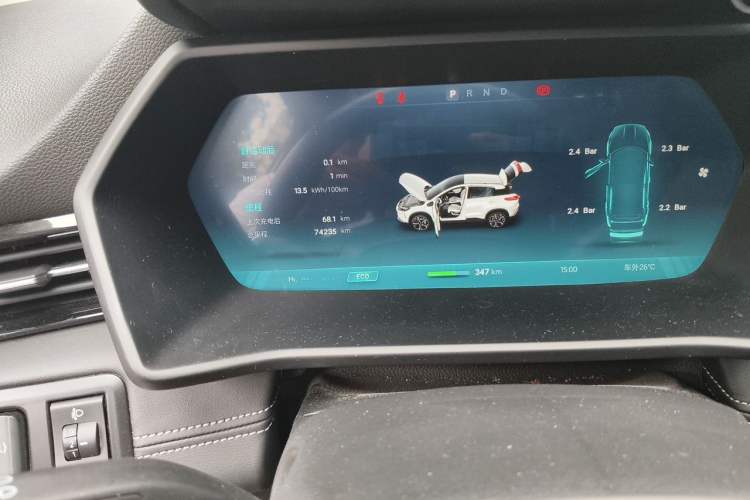 Used XPeng G3 2020 520 Smart Edition Odometer Close Up
