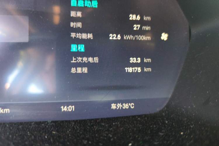 Used XPeng G3 2020 520 Smart Edition Odometer Close Up