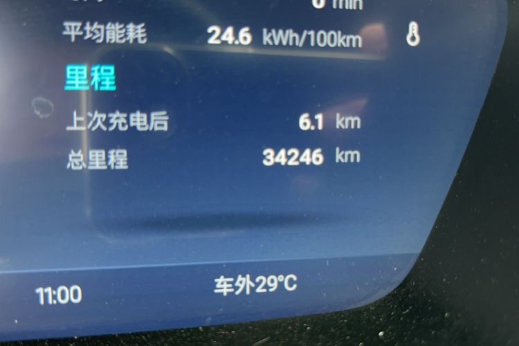 Used XPeng G3 2021 G3i 460G Odometer Close Up
