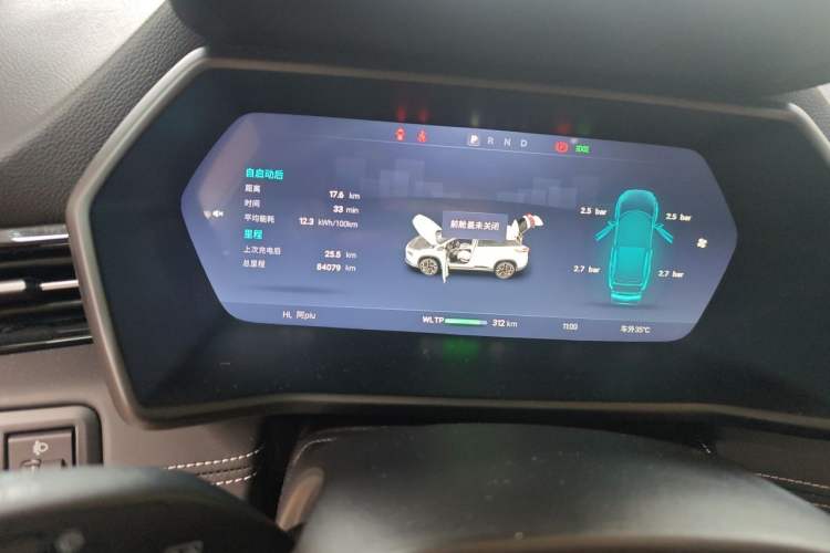 Used XPeng G3 2021 G3i 460N Odometer Close Up