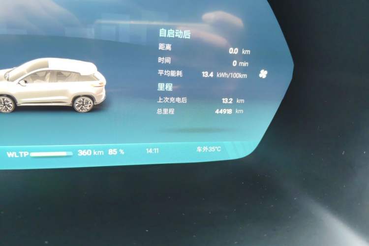 Used XPeng G3 2021 G3i 520N Odometer Close Up