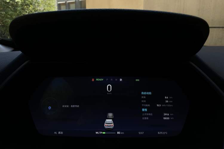 Used XPeng G3 2022 G3i 520N+ Odometer Close Up