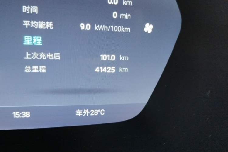 Used XPeng G3 2022 G3i 460N Odometer Close Up