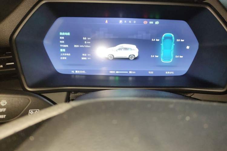 Used XPeng G3 2022 G3i 460N Odometer Close Up