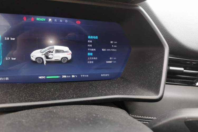 Used XPeng G3 2022 G3i 460G+ Odometer Close Up