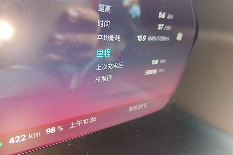 Used XPeng G3 2022 G3i 460N Odometer Close Up