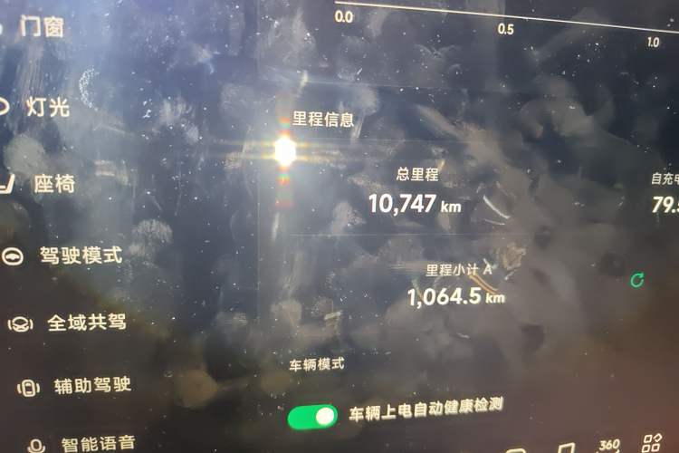 Used XPeng G6 2023 700 Four-Wheel Drive Performance Max Odometer Close Up