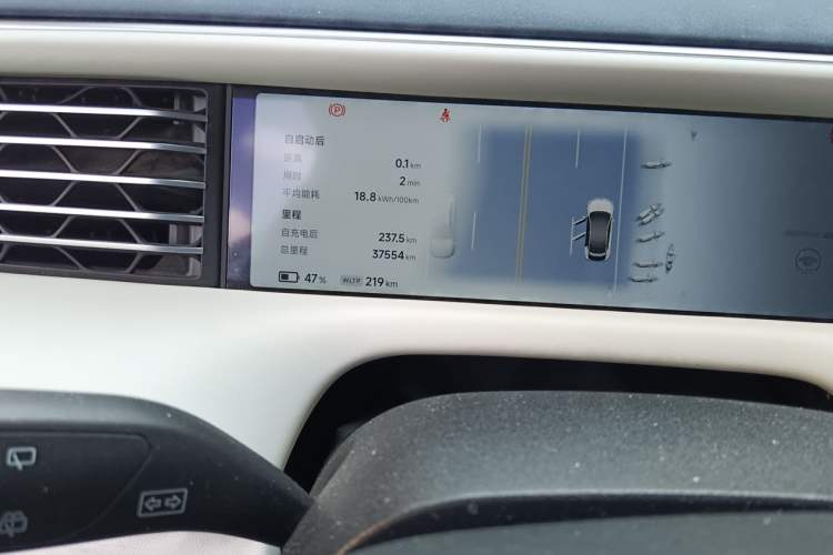 Used XPeng G6 2023 580 Long-Range Max Odometer Close Up