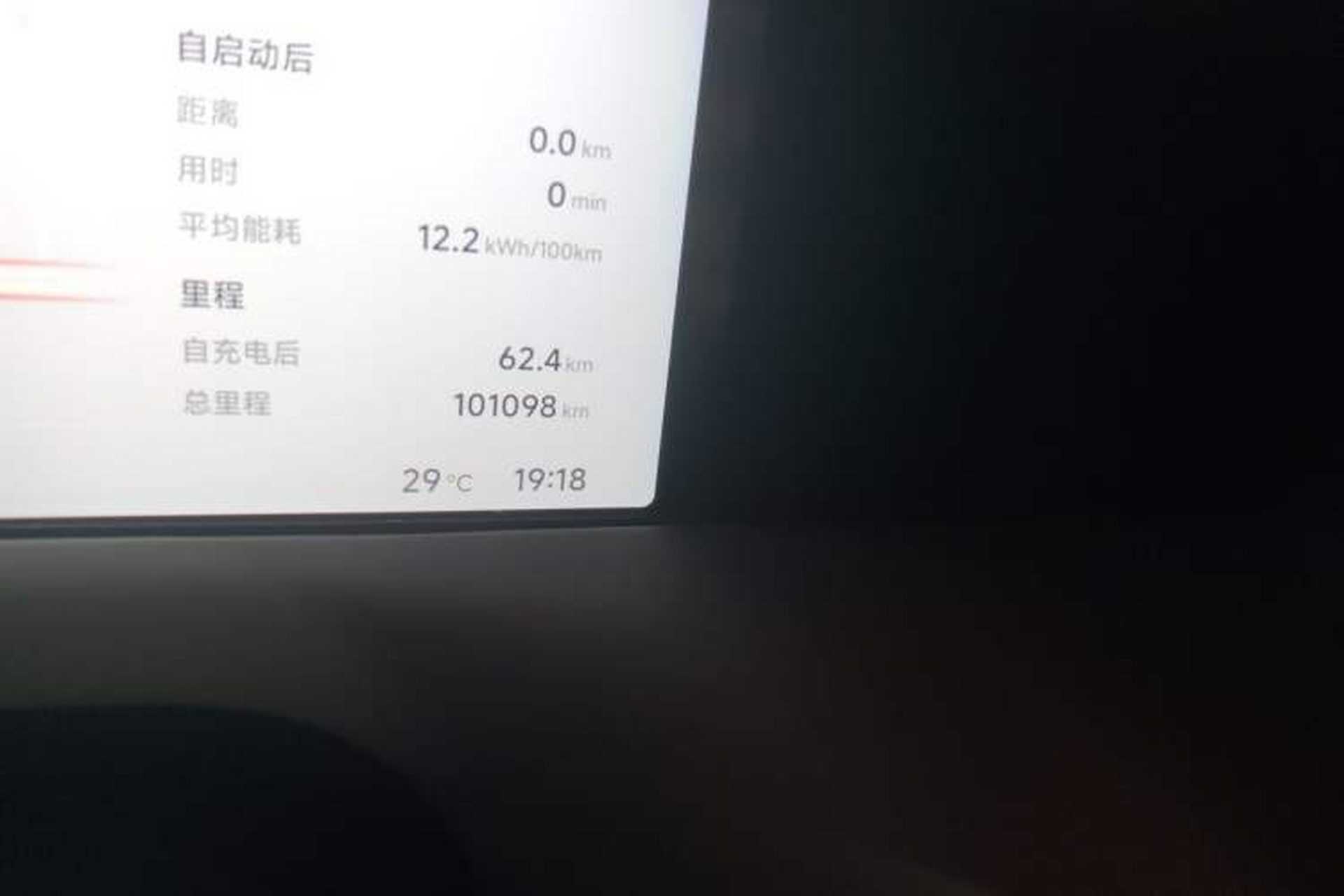 Used XPeng G6 2023 755 Ultra-Long Range Max Odometer Close Up